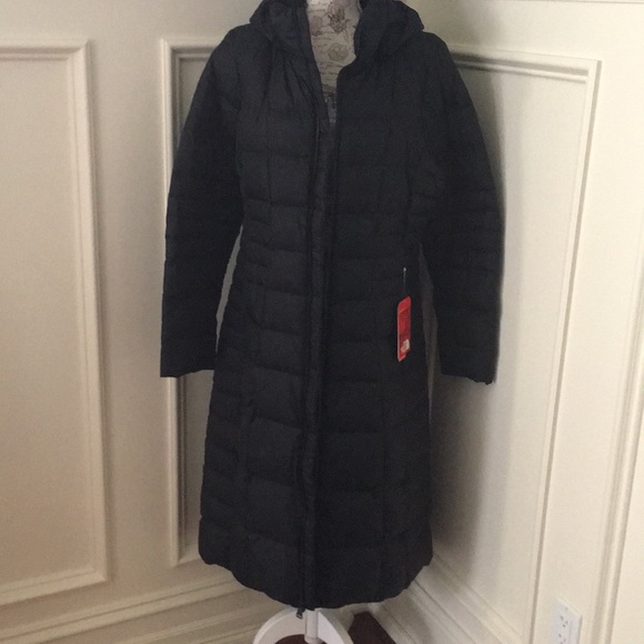 north face extra long coat